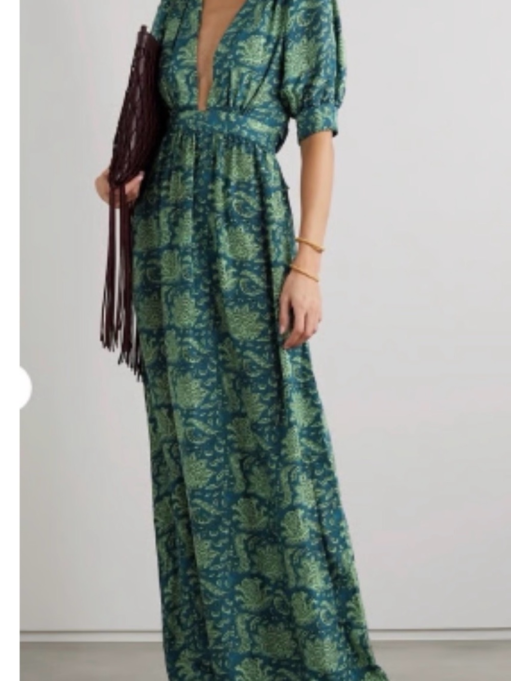 ISO Hannah Artwear Surya Dress Green Size 1 (S/M)